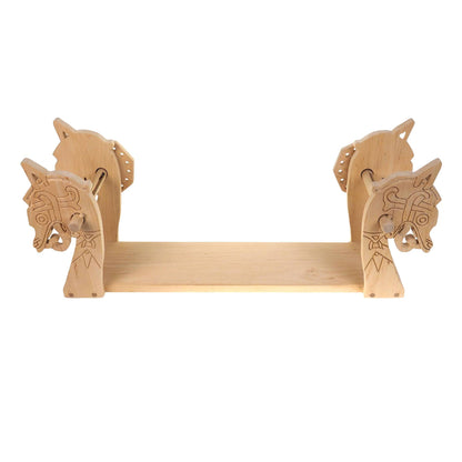 Dragon Head Handmade Alder Wood Tablet Weaving Loom: Viking Knit, Medieval Reenactment