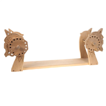 Dragon Head Handmade Alder Wood Tablet Weaving Loom: Viking Knit, Medieval Reenactment