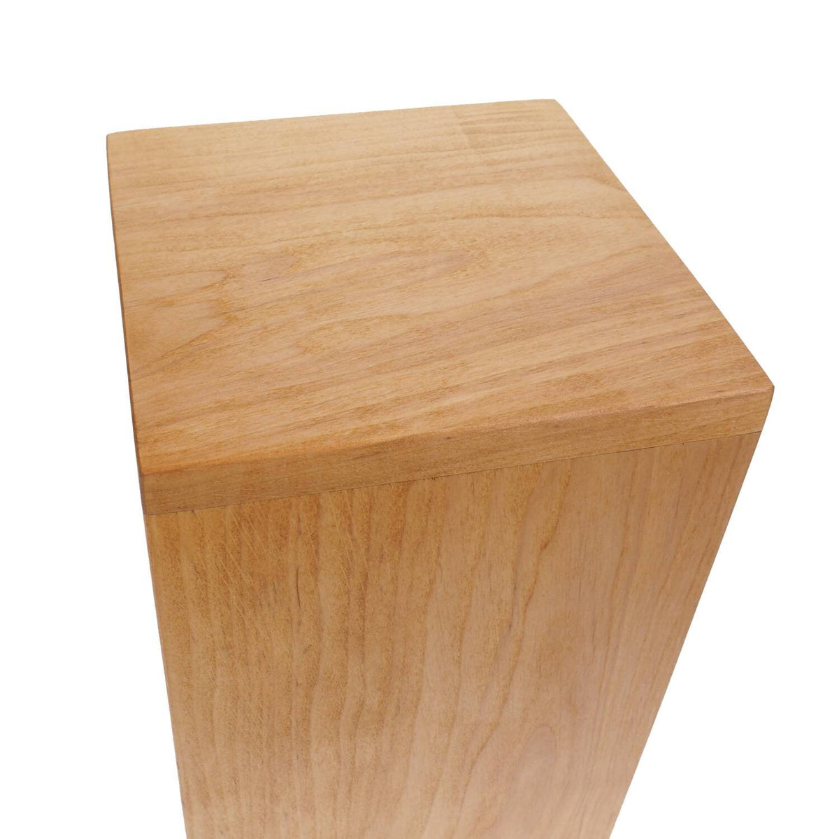 Simple  Bright Adler Tall Wood Urn , For Human Ashes, Wooden Memorial Box, Carved Keepsake Cremation Urns, Medieval Viking style