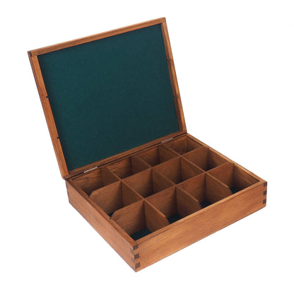 Handmade wooden  jewelry box, divided inside, 12 compartments,  memory box,  gift box, wooden box, personalized, jewelry organizer,