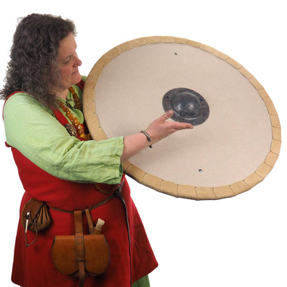 Blank custom pattern Viking Shield, 30 inch, Double side covered, linen cover. Norsman shield, Wall decor, Larp and reenactment, SCA ready,