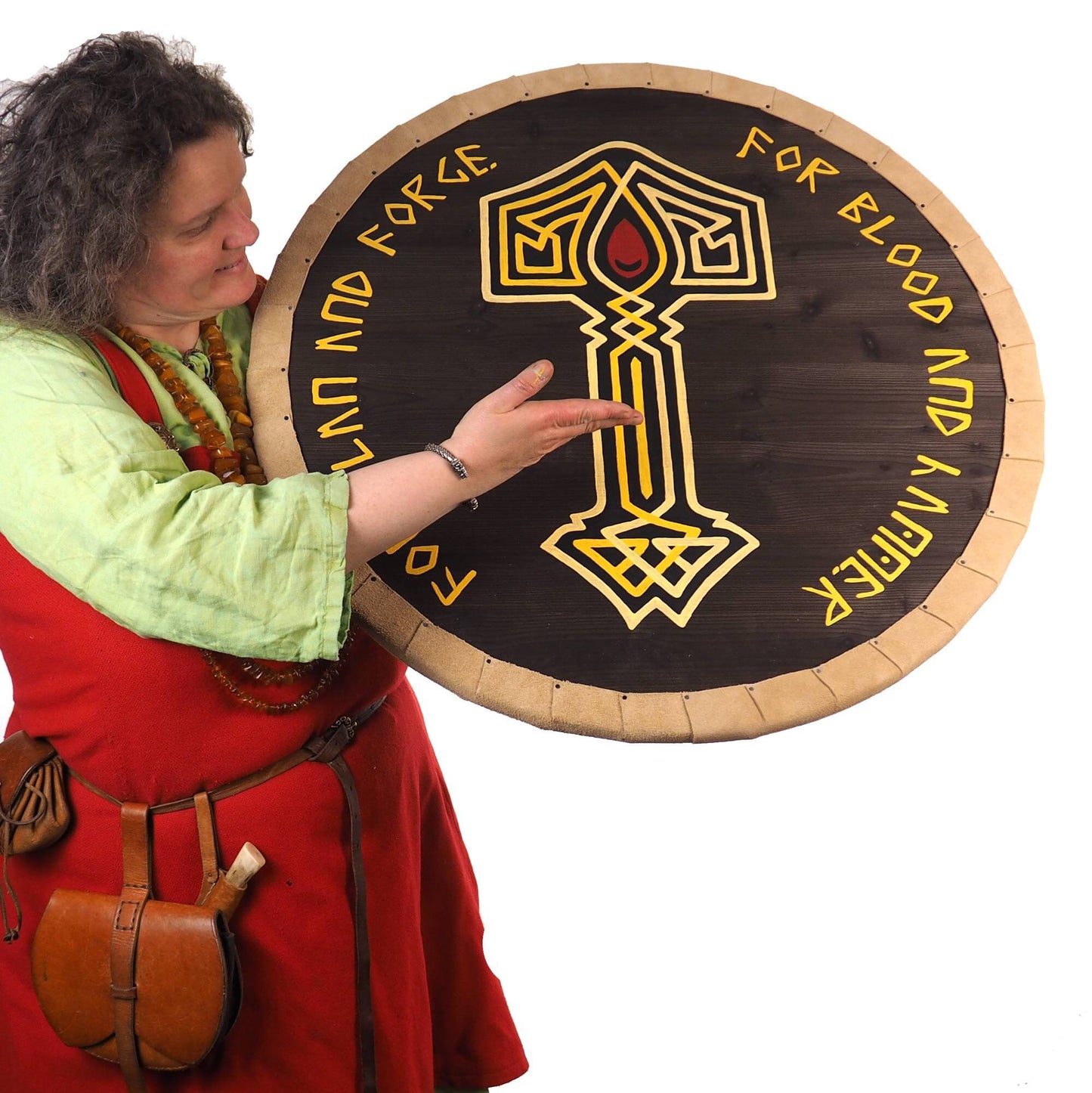 Fantasy Shield, Larp logo, Personalized Viking Shield, Hand Painted, Norsman shield, Wall decor, Larp and reenactment, SCA ready, pub decor