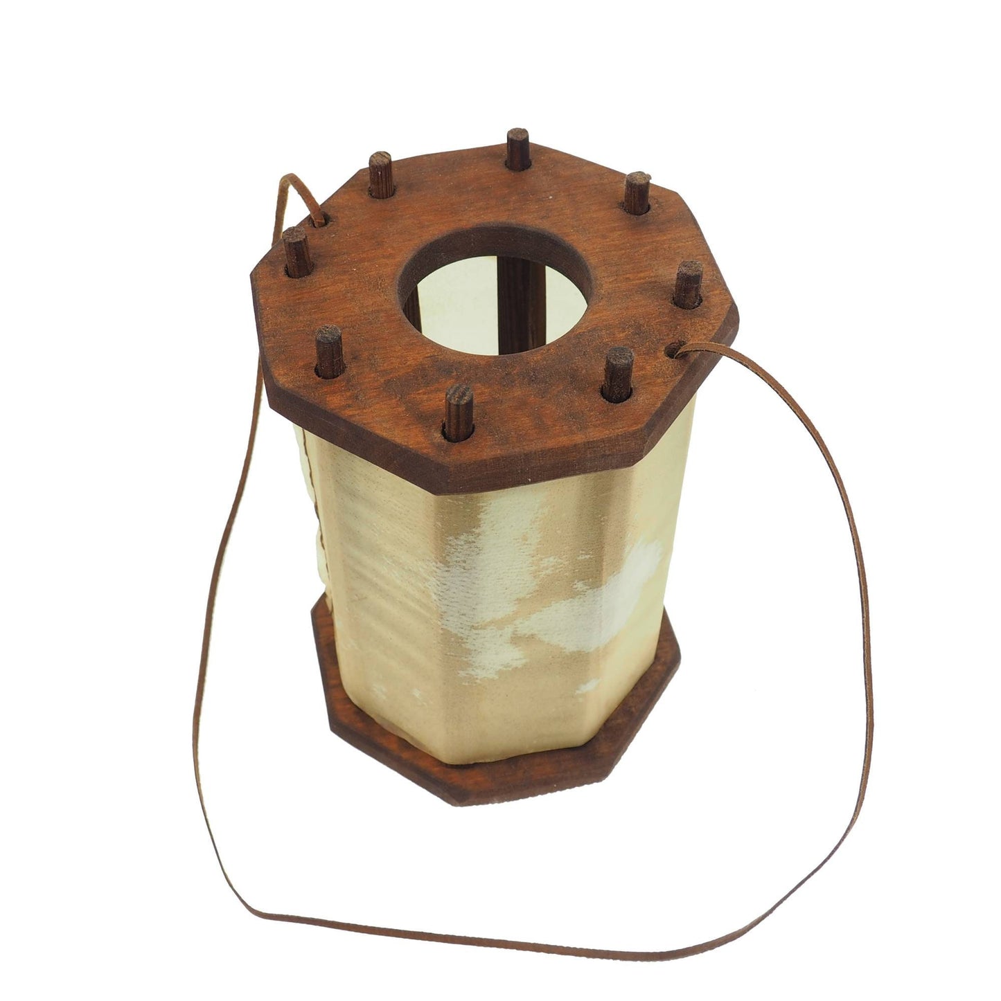 Wooden Medieval Lantern, opening from the bottom, Chestnut, Viking lamp, Larp, SCA, Lantern, Candle light, Historical Re-enactment