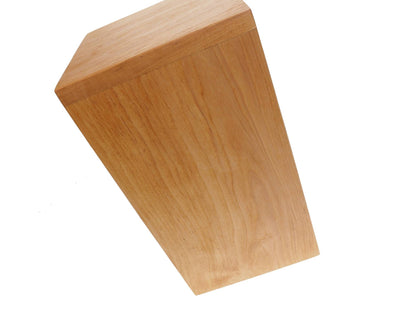 Simple  Bright Adler Tall Wood Urn , For Human Ashes, Wooden Memorial Box, Carved Keepsake Cremation Urns, Medieval Viking style