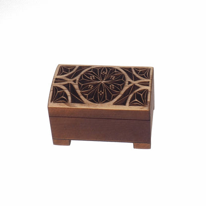 Wooden jewelry box, hand carved, personalized, history pattern, gift box, custom jewelry box, wedding memory box,