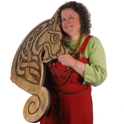 Big Wall sign, Viking Wolf, Norway, Hand Carving, Viking decor, hand carved wall sign, Viking art, wall hanging, Norse, Scandinavian,Norway