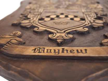 Personalized Family Crest, Hand Carved, Coat of Arms, Custom, Family Shield, Wooden Emblem, Wedding Wood Art, Heraldic, Woodcraft