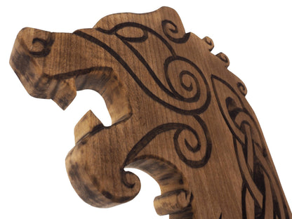 Viking Bear Wall Sign, Viking decor, hand carved wall sign, Viking art, wall hanging, carved bear. Norse art, Scandinavian, Viking  banner,