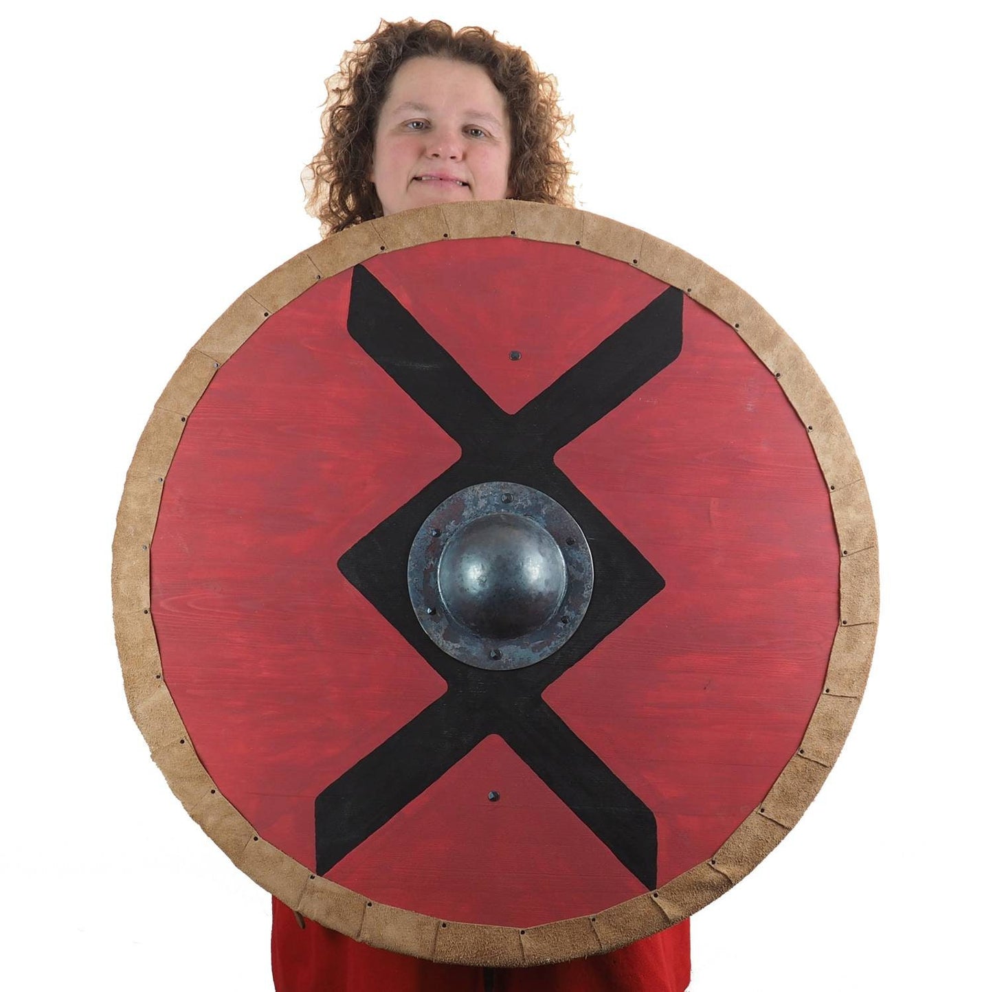 Ingwaz rune Viking Shield Pattern, Norsman shield, Wall decor, Larp and reenactment, SCA ready, black shield
