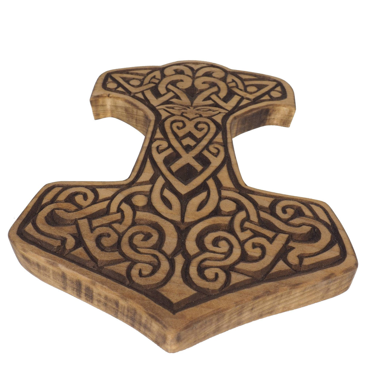 Thor Hammer Wall Sign, Mjolnir, Viking decor, hand carved wall sign, Viking art, wall hanging, carved Thor's hammer. Norse art,Scandinavian