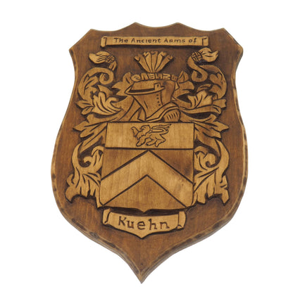 Personalized Family Arms Crest, Hand Carved, Coat of Arms, Custom, Family Shield, Wooden Emblem, Wedding Wood Art, Heraldic, Woodcraft