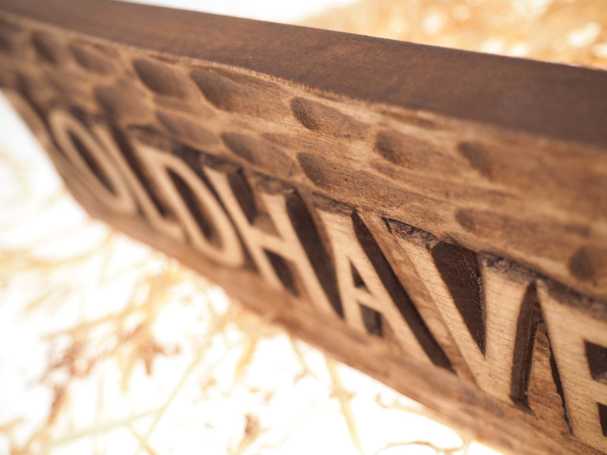 Hand Carved Wooden House Signs, Personalized hand carved door sign, Medieval, viking theme door hanger