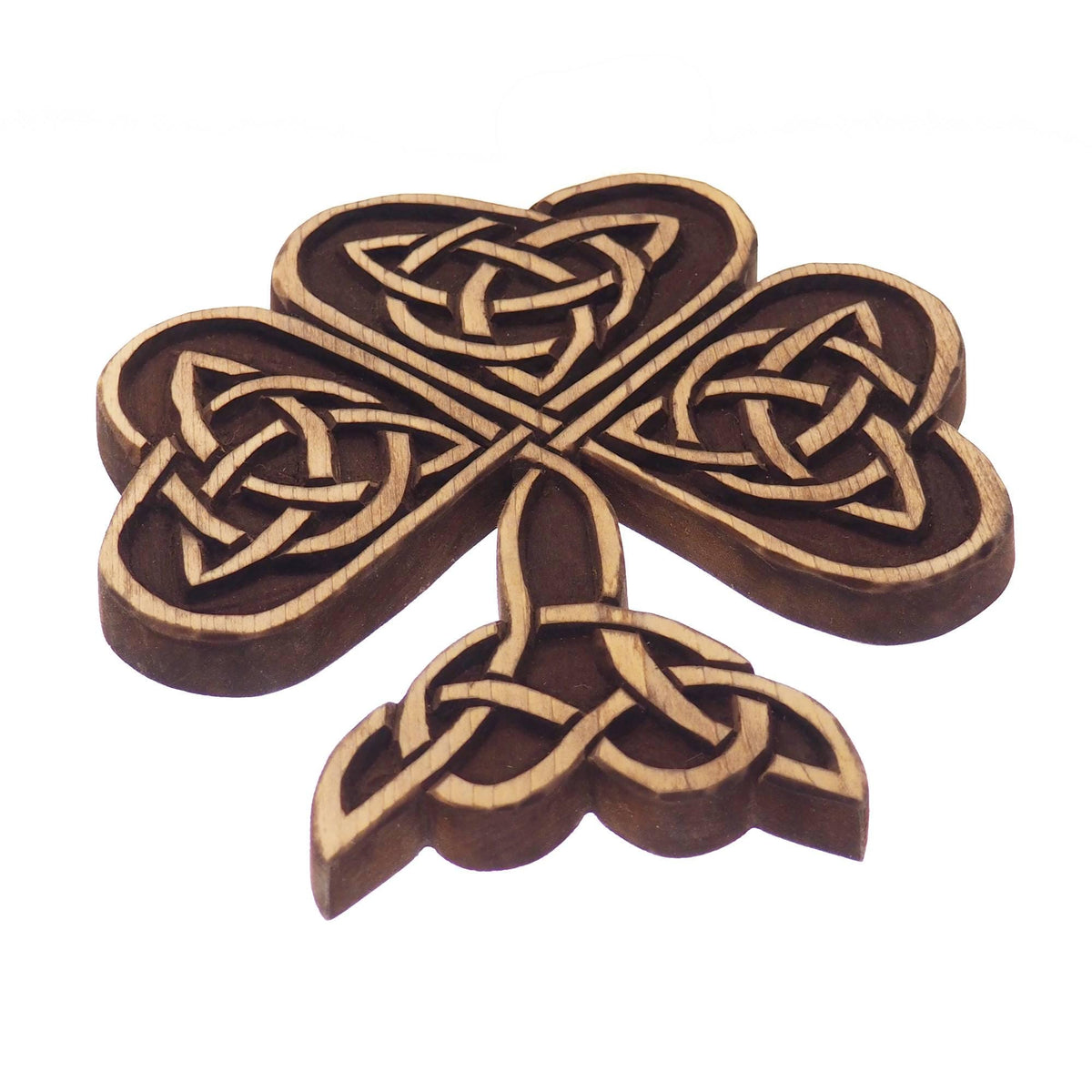 Shamrock Wall Sign, Viking decor, hand carved wall sign, Viking art, wall hanging, carved bear. Norse art, Scandinavian, Irish,