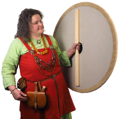 Blank custom pattern Viking Shield, 36 inch, Double side covered, linen cover. Norsman shield, Wall decor, Larp and reenactment, SCA ready,