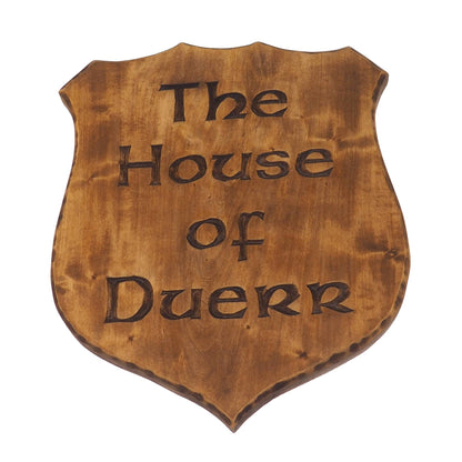 Personalized Family Sign, Medium Size, Hand Carved, Coat of Arms, Custom, Family Shield, Wooden Emblem, Wedding Art, Heraldic, Woodcraft