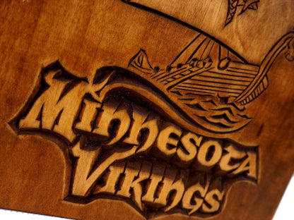 Square Personalized Wood Urn For Human Ashes, Sport fan urn, Wooden Memorial Box, Carved Keepsake Cremation Urns, Cremation Boxes For Burial
