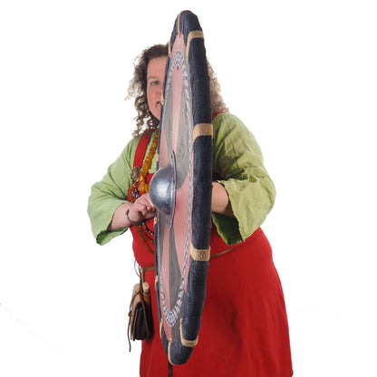 Viking shield, Personalized, cross,  Viking Shield, Hand Painted, Norsman shield, Wall decor, Larp and reenactment, SCA ready, pub decor