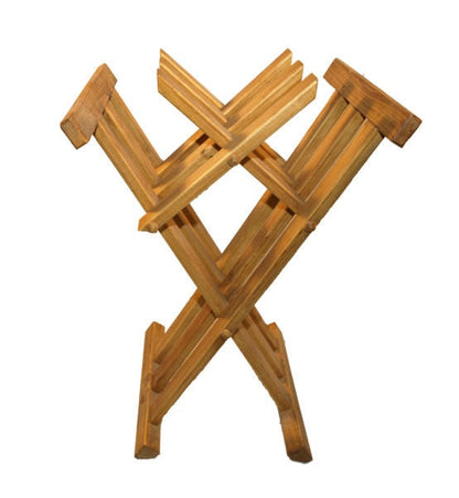 Wooden medieval viking folding chair