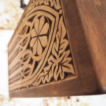 Personalized Wood Urn For Human Ashes, Wooden Memorial Box, Carved Keepsake Cremation Urns, Cremation Boxes For Burial Medieval Gothic style