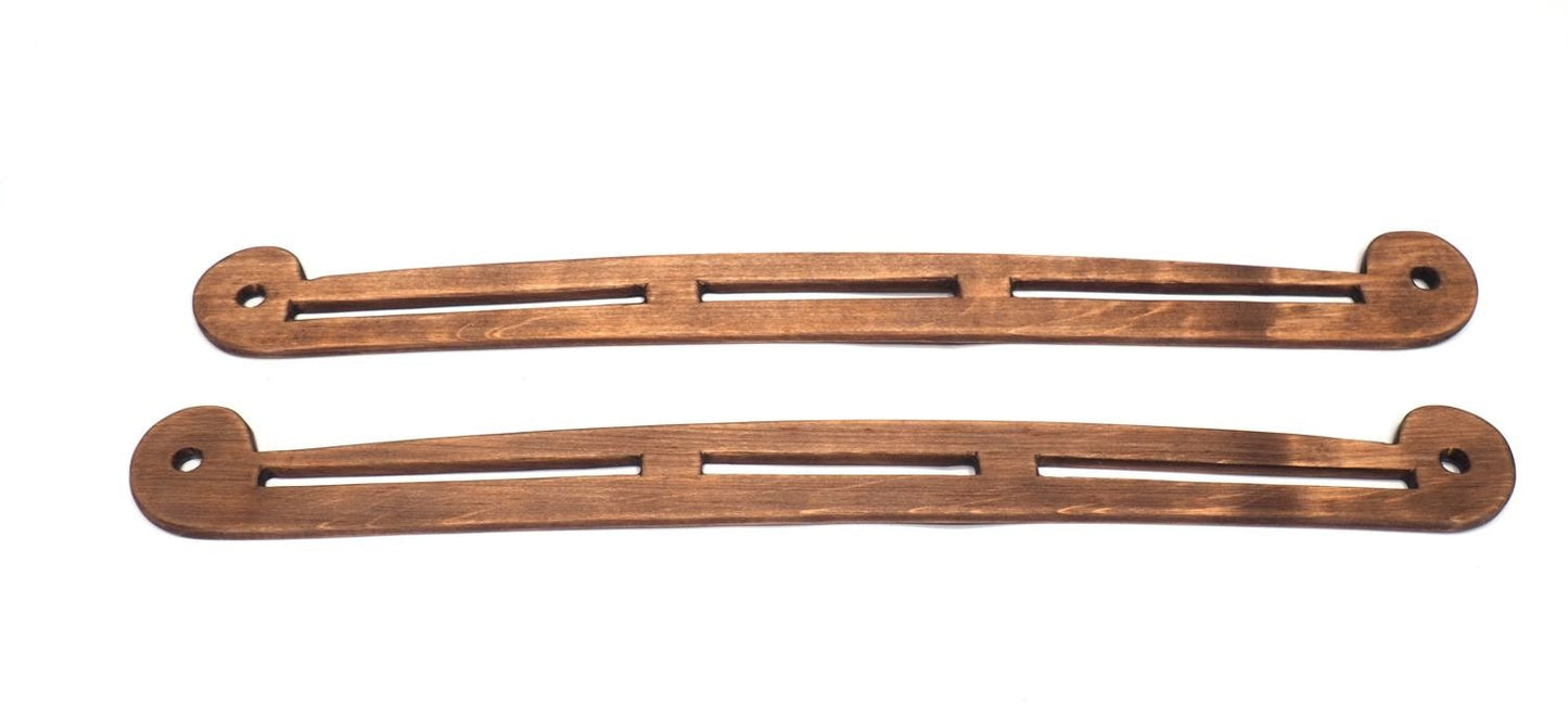Viking bag handles, wooden, birka and Hedeby- Haithabu orgins. Reenactment.