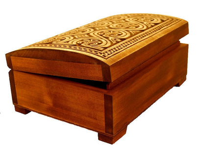 Novograd wooden hand carved jewelry box, keepsake box, jewelry storage