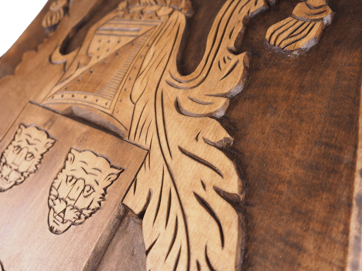 BIG Personalized Family Crest, Hand Carved, Coat of Arms, Custom, Family Shield, Wooden Emblem, Wedding Wood Art, Heraldic, Woodcraft