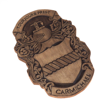 Pearson Personalized Family Crest, Hand Carved, Coat of Arms, Custom, Family Shield, Wooden Emblem, Wedding Wood Art, Heraldic, Woodcraft