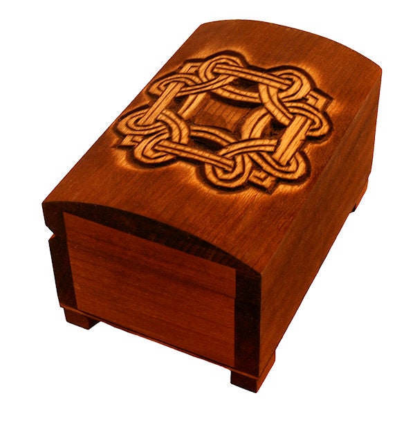 Wooden historical jewelry box