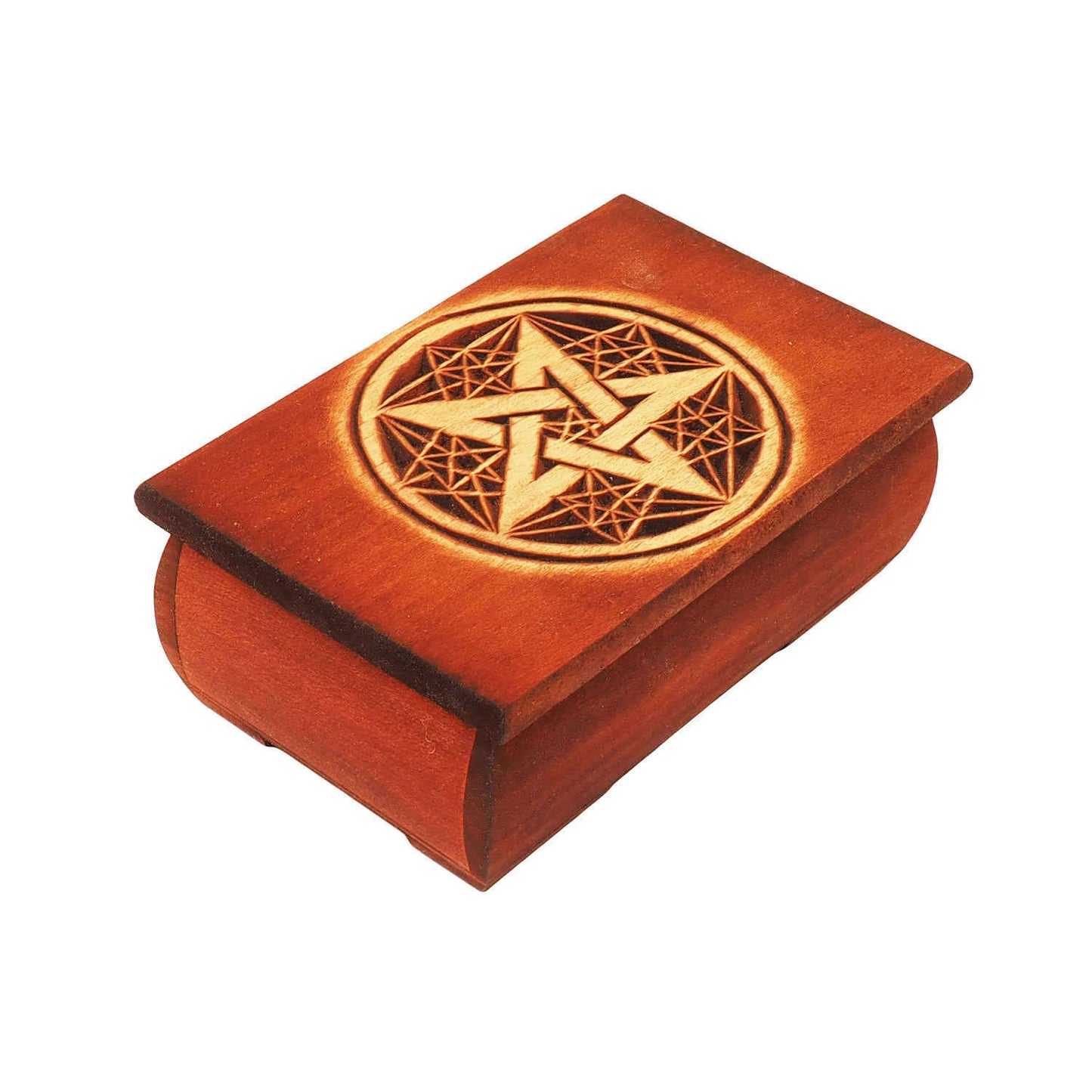 Wooden Historical Jewelry Box - Pentagram