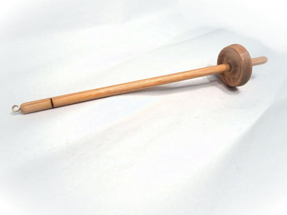 Hand turned alder Bottom & Top Drop Spindle