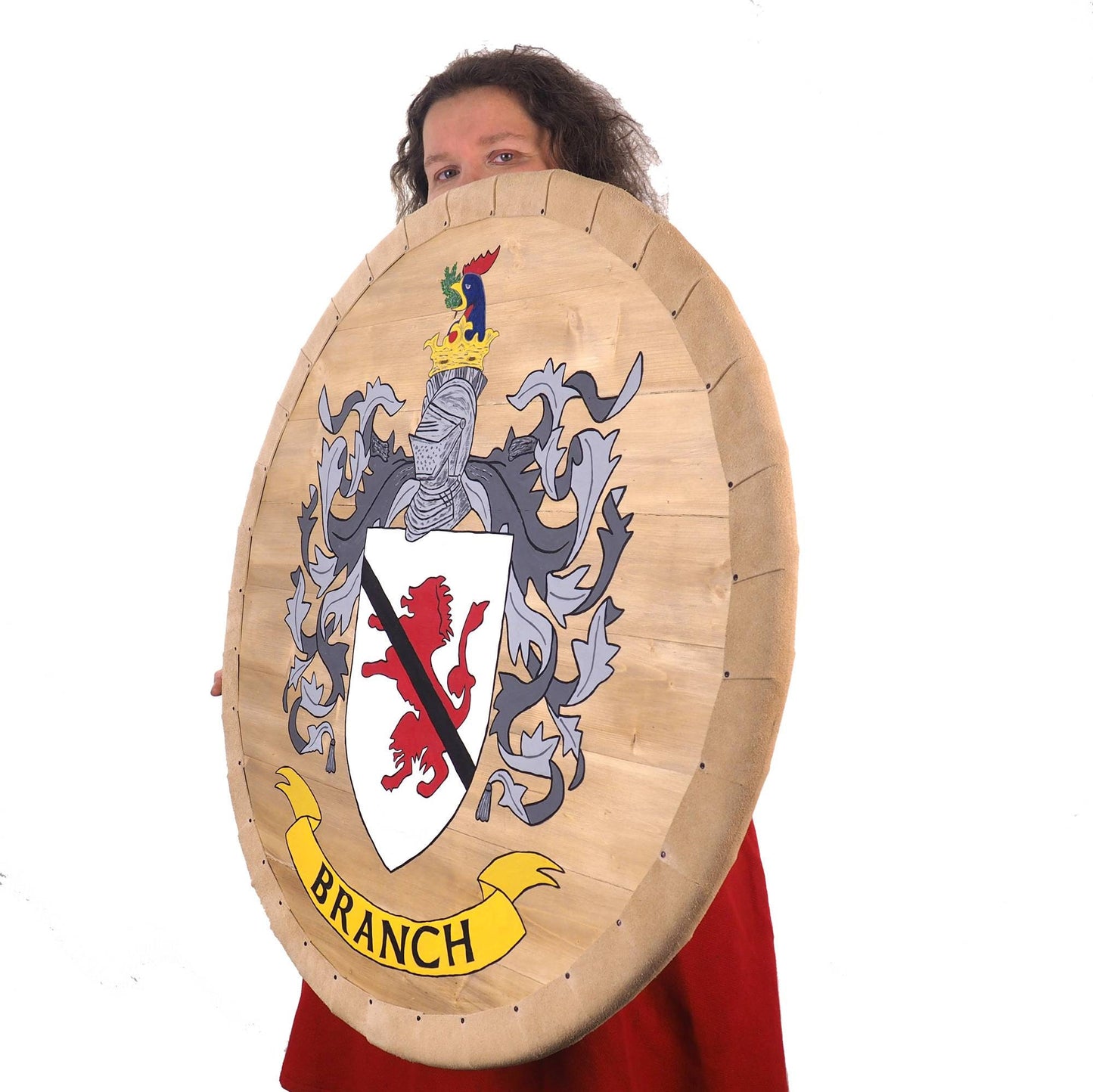 Crest Shield, company logo, Personalized Viking Shield, Hand Painted, Norsman shield, Wall decor, Larp and reenactment, SCA ready, pub decor