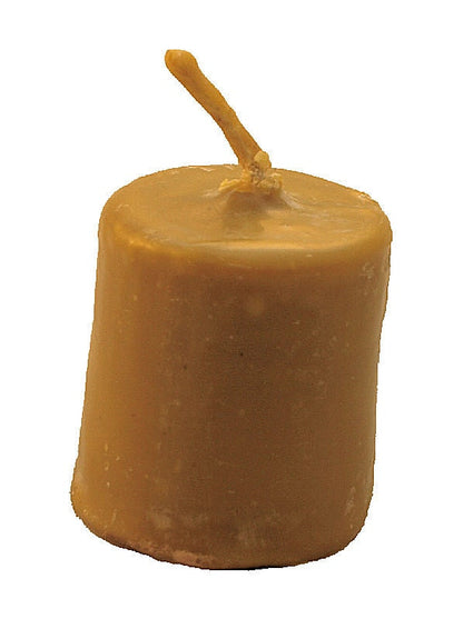 Pure Beeswax Candle, 2 and 1/2" high Unscented Beeswax Pillar Candle, Hand Made, Natural Eco Friendly for for Meditation, Prayer or Altar