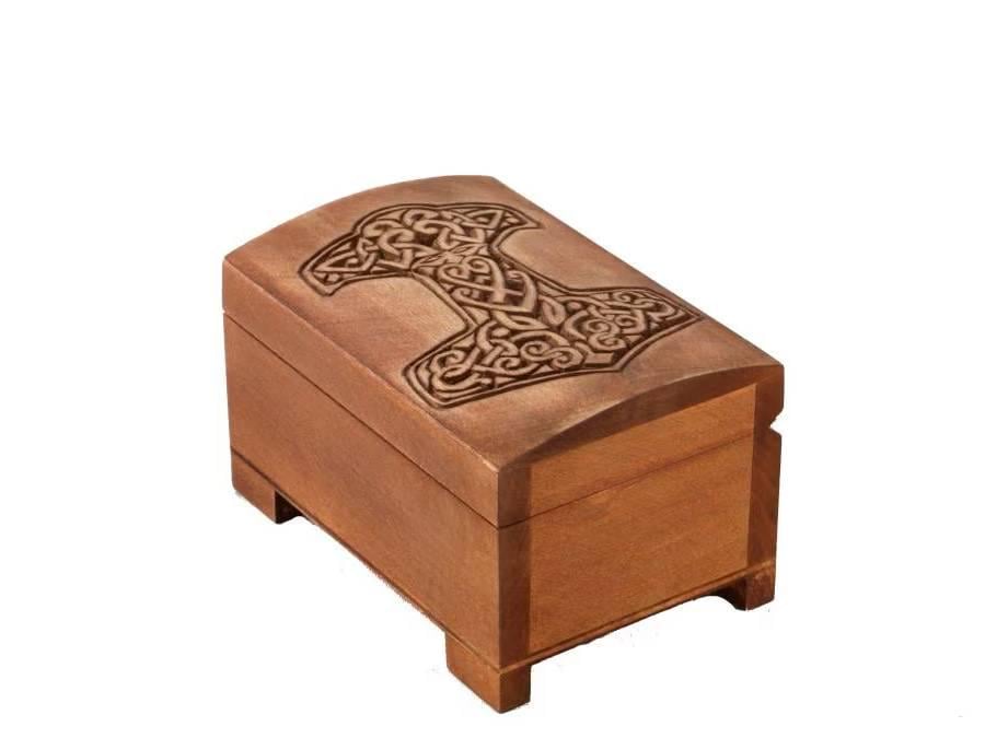 wooden historical jewelry box