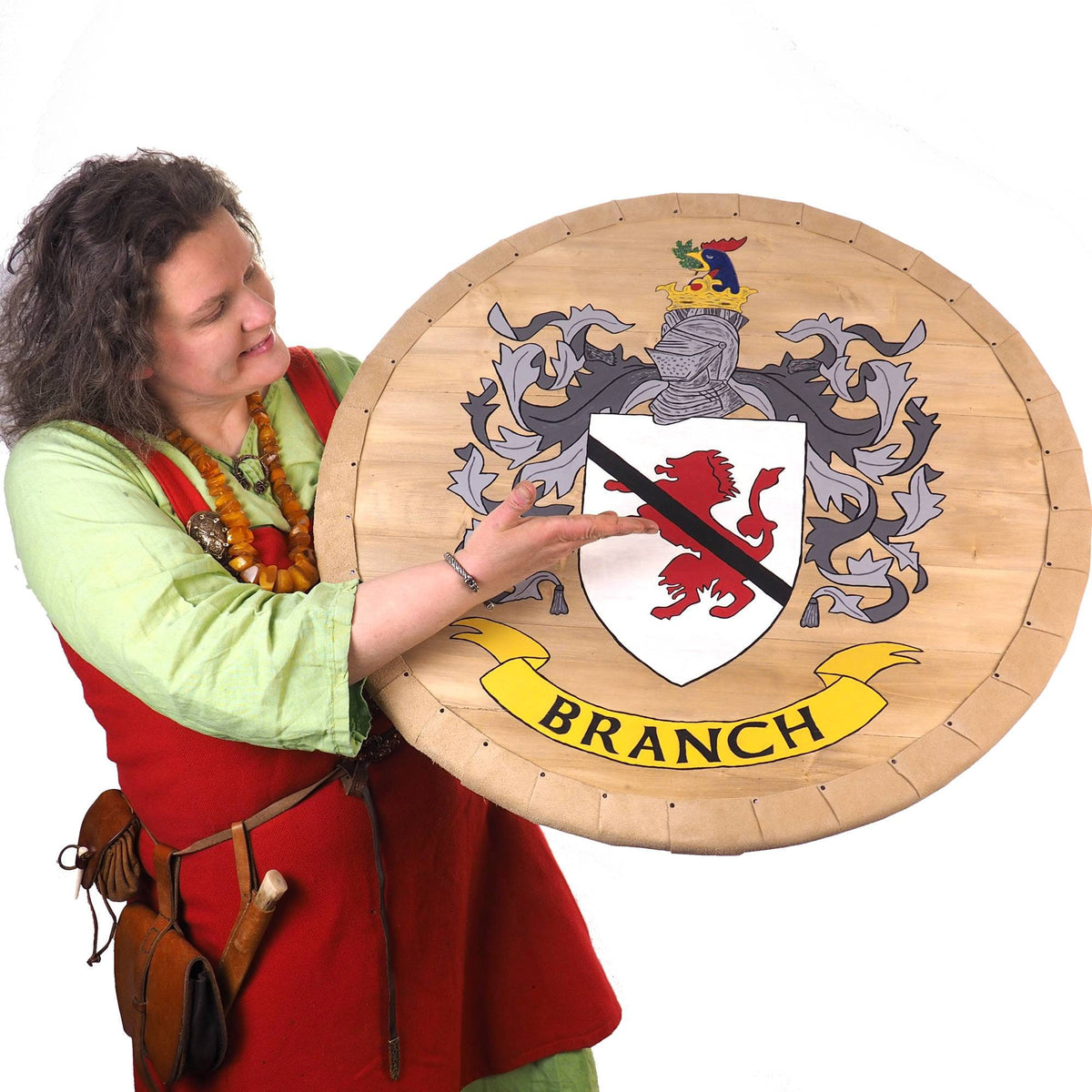 Crest Shield, company logo, Personalized Viking Shield, Hand Painted, Norsman shield, Wall decor, Larp and reenactment, SCA ready, pub decor