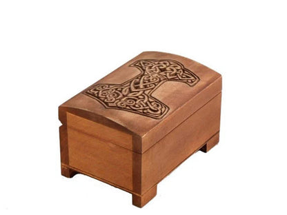Personalized Hand Carved Wooden Box