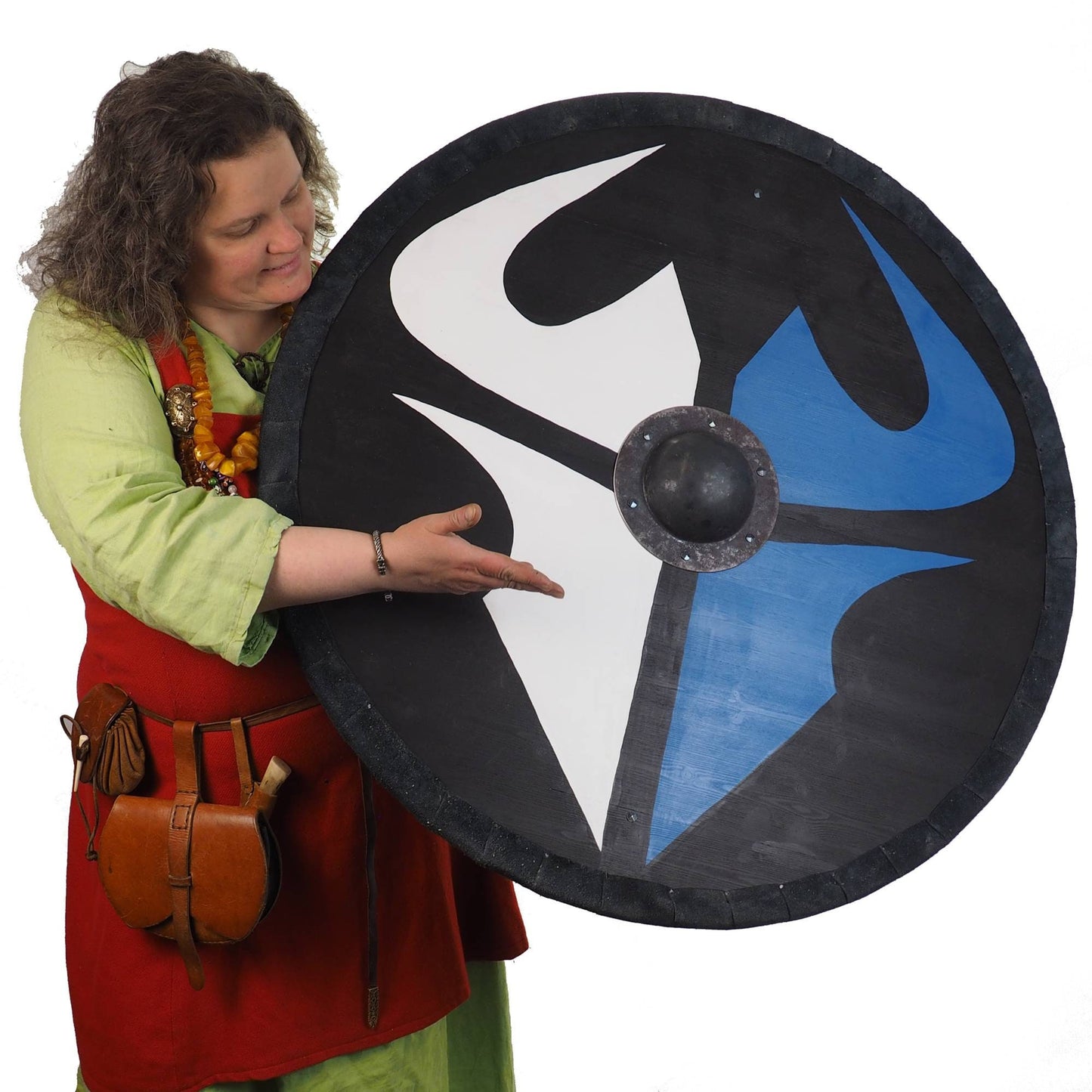 Customized Huge custom pattern Viking Shield, 36 inch, Customized surface pattern, Norsman shield, Wall decor, Larp and reenactment, SCA