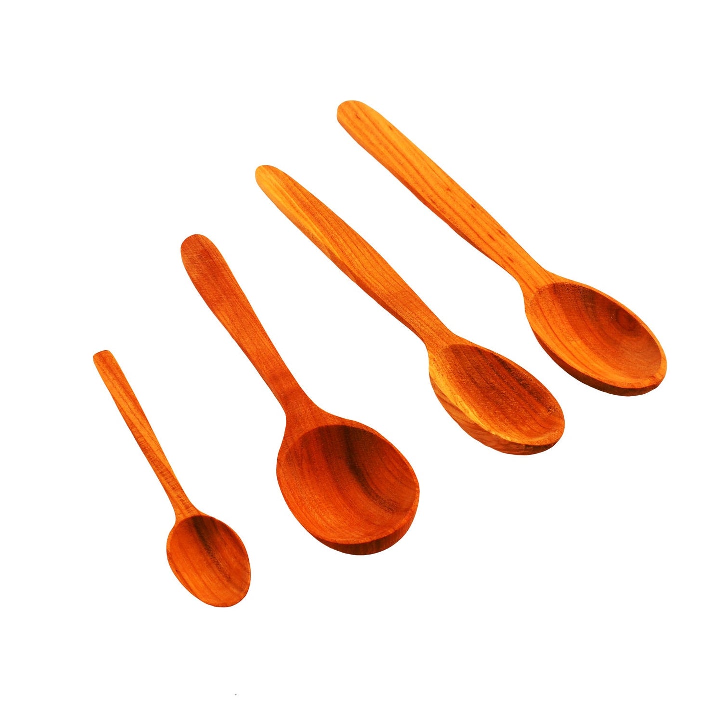 Medieval wooden spoon, cherry table spoon, medieval teaspoon, medieval tableware, medieval kitchen utensils, wooden tableware