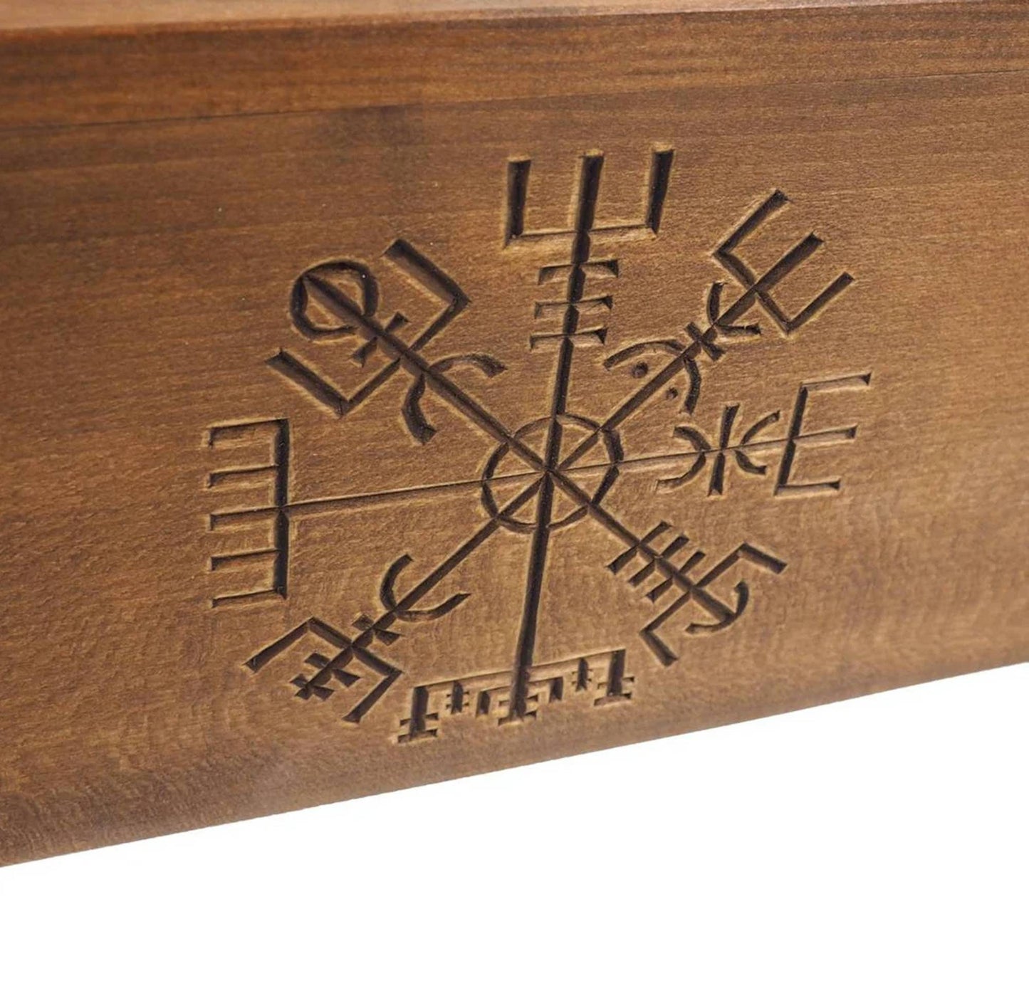 Celtic Wooden Urn For Human Ashes, Wooden Memorial Box, Hand Carved, Keepsake Cremation Urns, Cremation Boxes For Burial, Celtic pagan