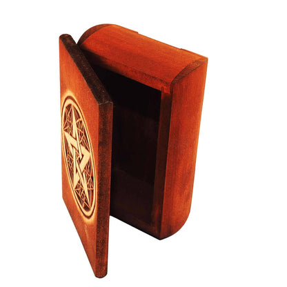 Wooden Historical Jewelry Box - Pentagram