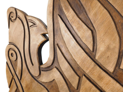 Big Wall sign, Viking Wolf, Norway, Hand Carving, Viking decor, hand carved wall sign, Viking art, wall hanging, Norse, Scandinavian,Norway