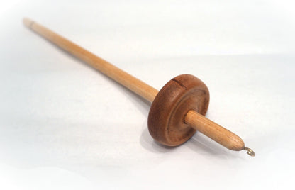 Hand turned alder Bottom & Top Drop Spindle