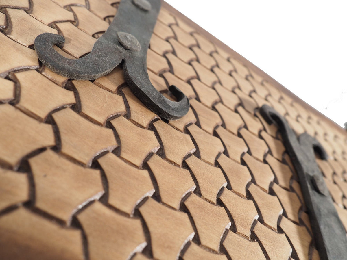 Personalized Viking Chest, hand carved, Norse pattern box, chest with forged fittings, perfect wedding gift, SCA and Larp, treasure chest