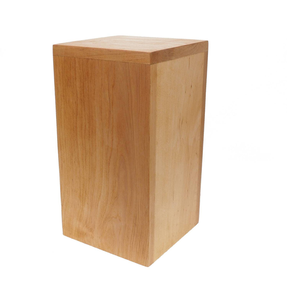 Simple  Bright Adler Tall Wood Urn , For Human Ashes, Wooden Memorial Box, Carved Keepsake Cremation Urns, Medieval Viking style