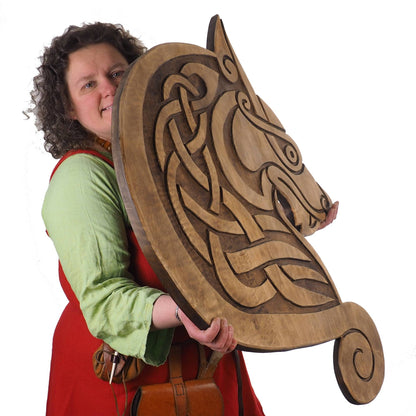 Big Wall sign, Viking Wolf, Norway, Hand Carving, Viking decor, hand carved wall sign, Viking art, wall hanging, Norse, Scandinavian,Norway