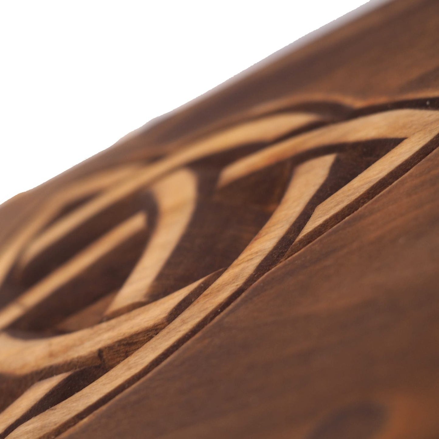 Celtic Wooden Urn For Human Ashes, Wooden Memorial Box, Hand Carved, Keepsake Cremation Urns, Cremation Boxes For Burial, Celtic pagan