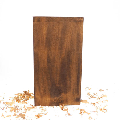 Simple Tall Wood Urn, For Human Ashes, Wooden Memorial Box, Carved Keepsake Cremation Urns, Medieval Viking style
