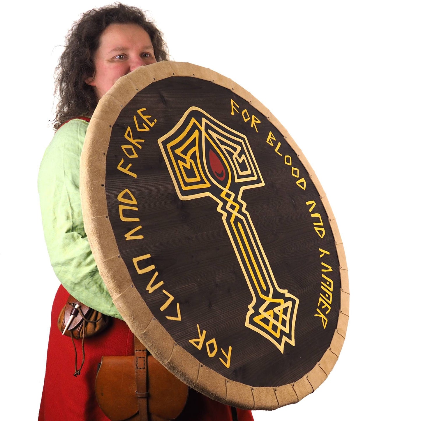 Fantasy Shield, Larp logo, Personalized Viking Shield, Hand Painted, Norsman shield, Wall decor, Larp and reenactment, SCA ready, pub decor