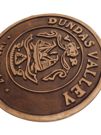 Round Personalized Family Crest, Hand Carved, Coat of Arms, Custom, Family Shield, Wooden Emblem, Wedding Wood Art, Heraldic, Woodcraft