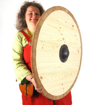 Blank Custom Viking Shield Design, 30 inches, blank surface, Norsman shield, wall decoration, LARP and reenactment, SCA-ready,