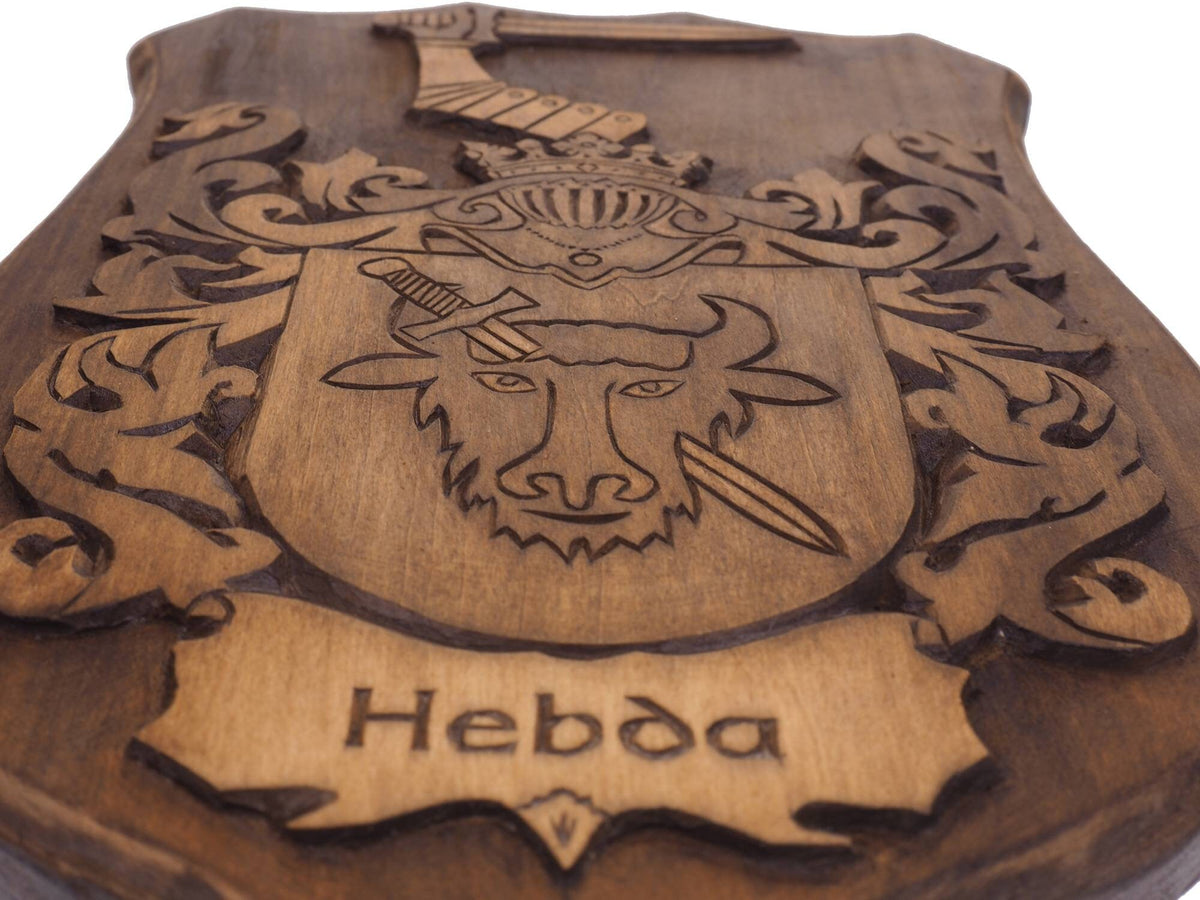 Personalized Family Arms Crest, Hand Carved, Coat of Arms, Custom, Family Shield, Wooden Emblem, Wedding Wood Art, Heraldic, Woodcraft